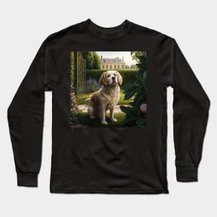 Dog at French Garden Long Sleeve T-Shirt